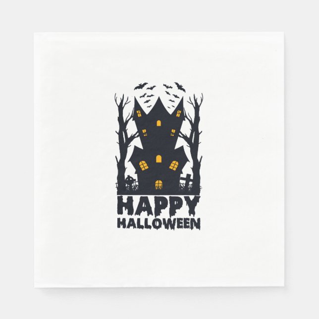Frohes Halloween Halloween Frohes Halloween Serviette (Vorderseite)