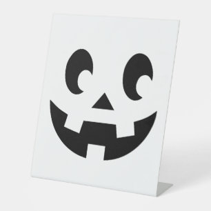 frohes Halloween, Halloween-Party, lustiges Hallow Sockelschild