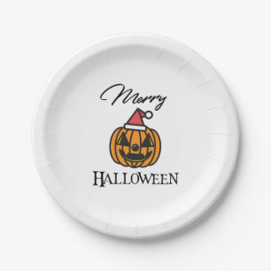 Frohes Halloween, Halloween Weihnachten, Humor Hal Pappteller