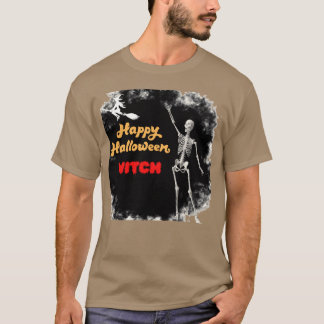 FROHES Halloween Hexe Lustige Wörter 80er Familie T-Shirt
