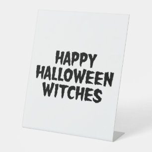 Frohes Halloween Hexen  Sockelschild