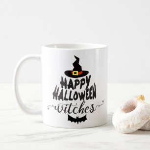 Frohes Halloween Hexen Typografie Halloween Tasse