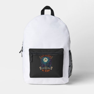Frohes Halloween Hexenschloss Schädel Fett Trinken Bedruckter Rucksack