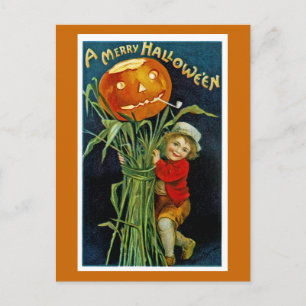Frohes Halloween Jack o' Lantern Postkarte