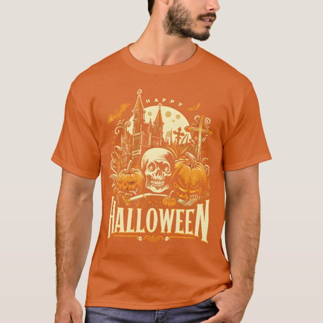 Frohes Halloween Junge T-Shirt (Vorderseite)