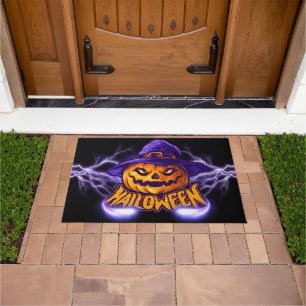 Frohes Halloween Kürbis Fußmatte