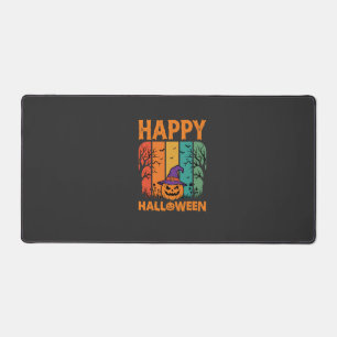 Frohes Halloween Kürbis Vintage Vektor Schreibtischunterlage