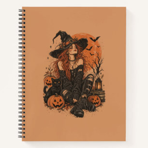 Frohes Halloween Mädchen Notizbuch