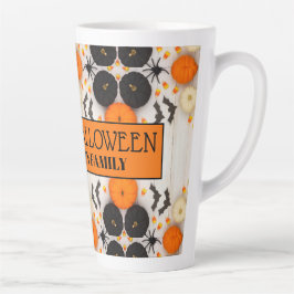 Frohes Halloween Orange Kürbis Milchtasse