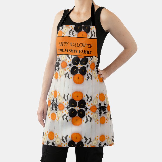 Frohes Halloween Orange Kürbis Schürze (InSitu)
