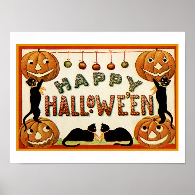Frohes Halloween Poster (Vorne)