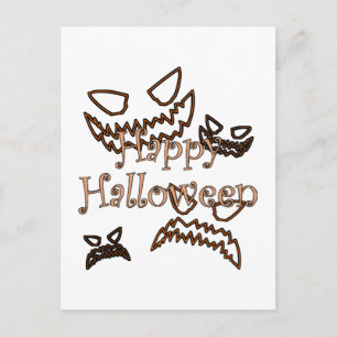 frohes Halloween Postkarte
