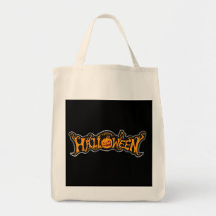 Frohes Halloween Ruby Eye Kürbis Silber Rahmen Tragetasche