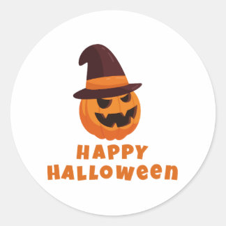 frohes Halloween Runder Aufkleber