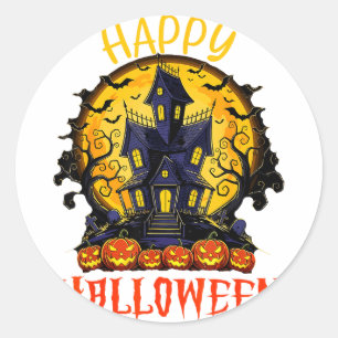 Frohes Halloween Runder Aufkleber