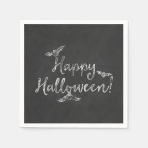 Frohes Halloween Schiefertafel Kreide Feierparty Serviette