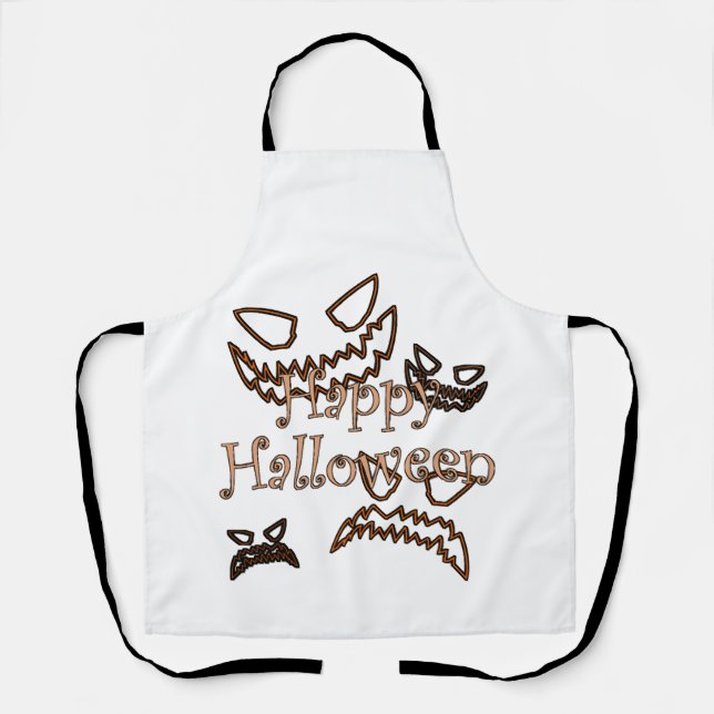 frohes Halloween Schürze (Vorderseite)