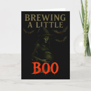 Frohes Halloween Schwangere Baby Skelett Soky Jahr Karte