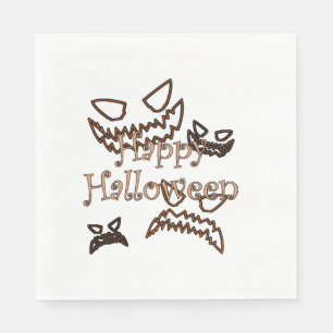 frohes Halloween Serviette