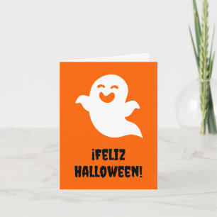 Frohes Halloween (Spanisches Halloween)  Karte