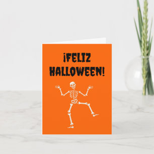 Frohes Halloween (Spanisches Halloween) Karte