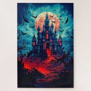 Frohes Halloween Spukhaus Puzzle