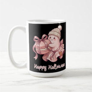 Frohes Halloween Süße Herbsternte Geist&Macaron Kaffeetasse