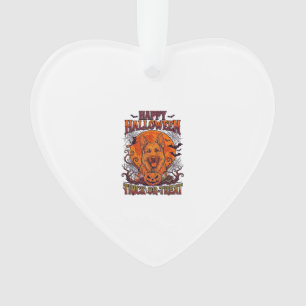 Frohes Halloween Süßes oder Saures Deutscher Schäf Ornament