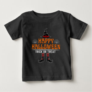 frohes halloween süßigkeiten oder streich baby t-shirt