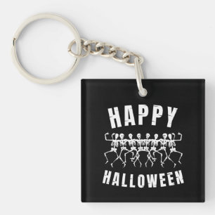 FROHES HALLOWEEN TANZENDE SKELETTE SCHLÜSSELANHÄNGER