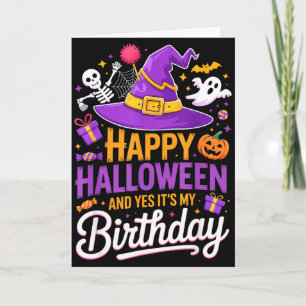 Frohes Halloween Und Ja Es Ist Mein Geburtstag Hex Karte