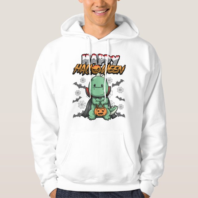 Frohes Halloween verkleideter Drache Hoodie (Vorderseite)
