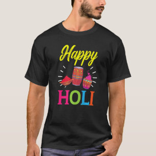 Frohes Holi Hinduismus Hindu Buddhist Holi Festiva T-Shirt