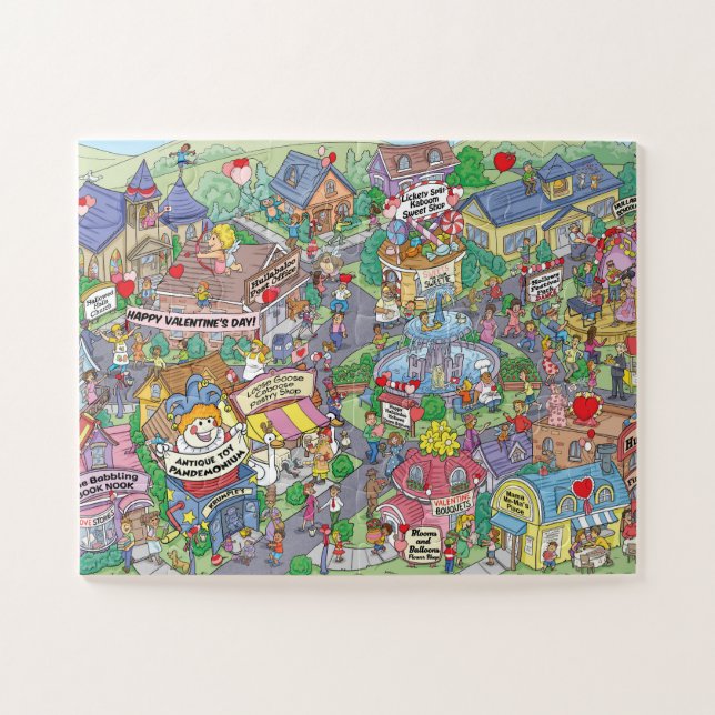 Frohes Hullabaloo Hollows Valentinstag Puzzle (Horizontal)