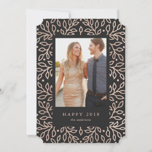 Frohes Jahr 2018 Fotokarte für das neue Jahr Feiertagskarte