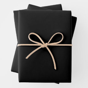 Frohes Jubiläum Namen des Paares Schwarz und Weiß Geschenkpapier Set