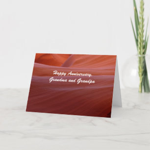 Frohes Jubiläum Oma und Opa Canyon Swirl Karte
