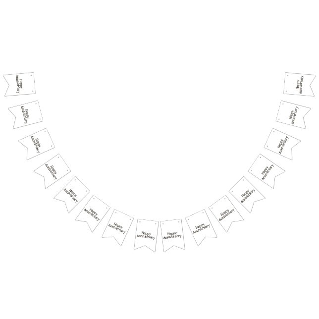 Frohes Jubiläumsbanner Wimpelkette (Alle)