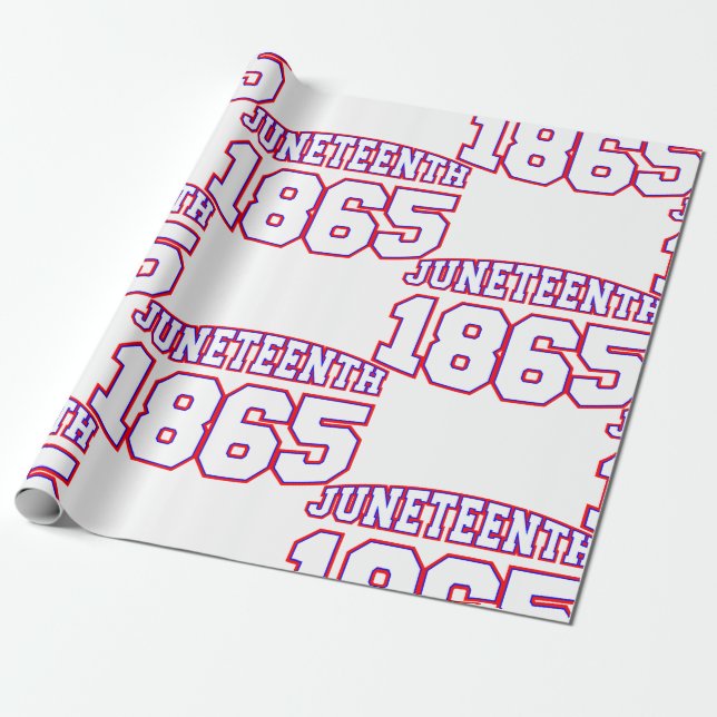 frohes juneteenth 1865 geschenkpapier (Ungerollt)