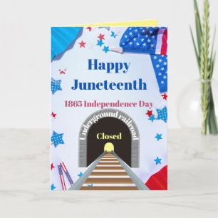 Frohes Juneteenth Karte