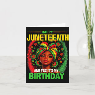 Frohes Juneteenth und ja, ich habe am 19. Juni Geb Karte