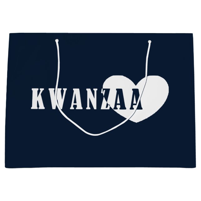 Frohes Kwanzaa Große Geschenktüte (Vorderseite)