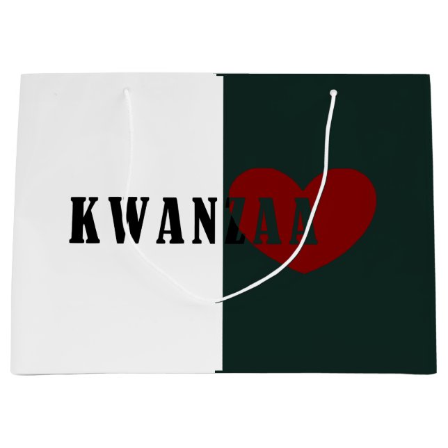 Frohes Kwanzaa Große Geschenktüte (Vorderseite)