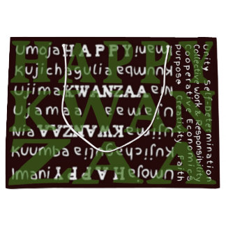 Frohes Kwanzaa Große Geschenktüte