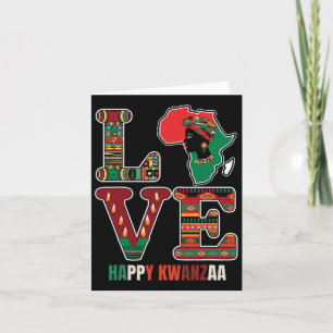 Frohes Kwanzaa Kinara-sieben Kerzen Prinzipien von Karte