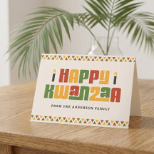 Frohes Kwanzaa schwarze Kerze rote grüne gelbe Umr
