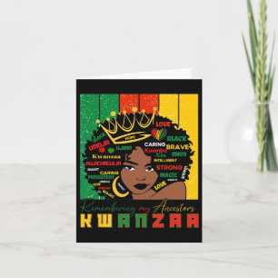 Frohes Kwanzaa Sieben Richtlinien Von Kwanzaa Männ Karte