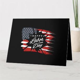 Frohes Labor Day-Geschenk Amerikanische Flagge Karte
