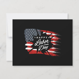 Frohes Labor Day-Geschenk Amerikanische Flagge Save The Date