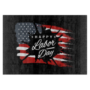 Frohes Labor Day-Geschenk Amerikanische Flagge Schneidebrett